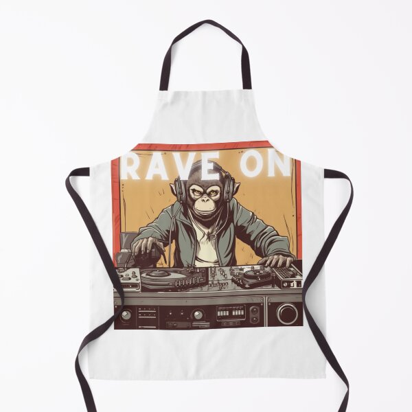 Item preview, DJ Monkey Rave On, Techno designed and sold by CremisArt.