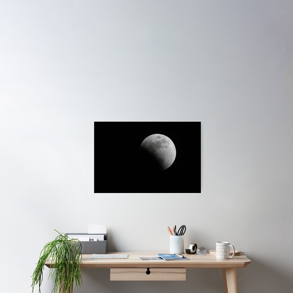 Moon during Eclipse Poster