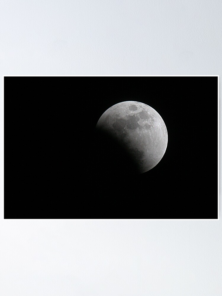 Alternate view of Moon during Eclipse Poster