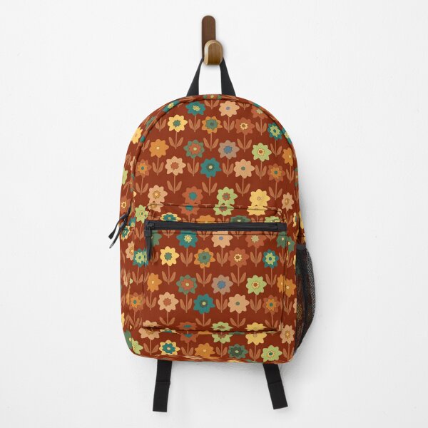 Item preview, Stem Flowers Earth Tones Pattern designed and sold by BartholGraphics.