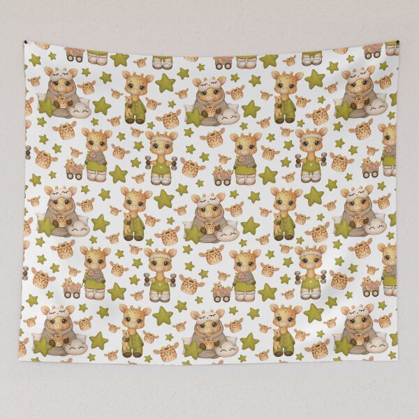 Item preview, Baby Giraffe Nursery Pattern-Baby Giraffe Pattern-Giraffe Pattern-Giraffe Nursery Pattern designed and sold by Fine-Spot.