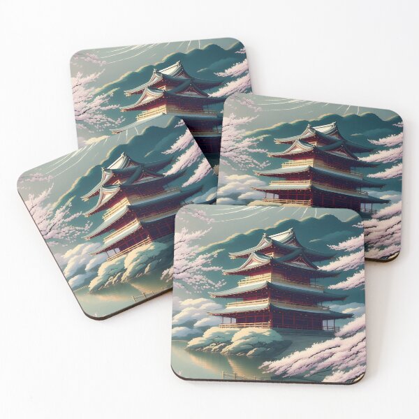Item preview, Japanese Temple landscape on the lake designed and sold by Tokyo Retro.