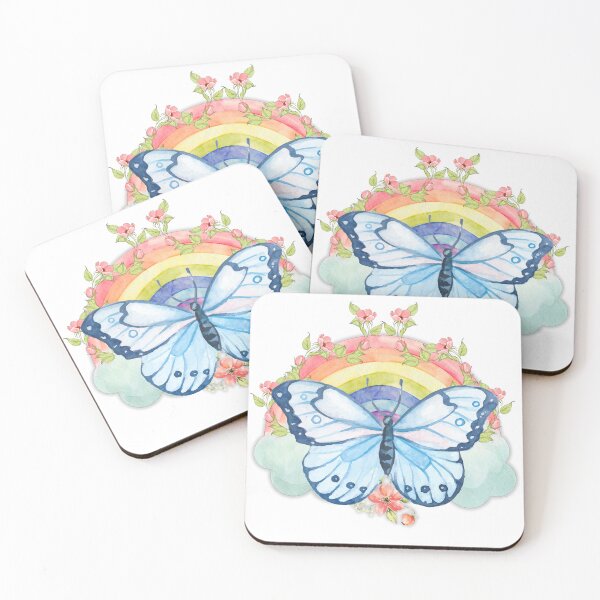 Item preview, Beautiful Blue Watercolor Enjoy The Butterflies Design designed and sold by Odetee.
