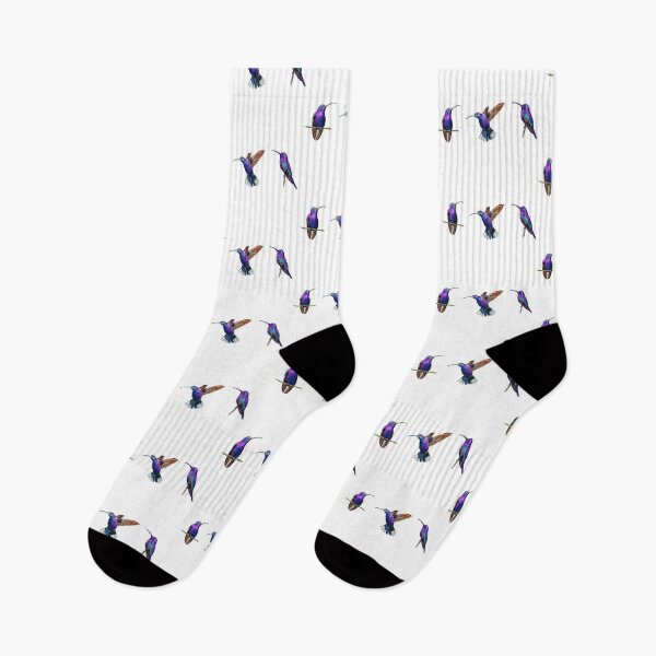 Item preview, Violet Saberwing Hummingbirds in Watercolor designed and sold by julyperson.