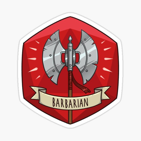 Item preview, DnD Class - Barbarian / Barbare designed and sold by Lay-ArtStation.