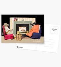Wind in the Willows - By the fireside Postcards