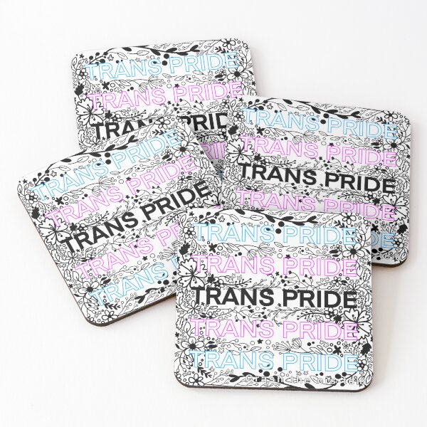 Item preview, Trans pride floral designed and sold by oxfordcoma.