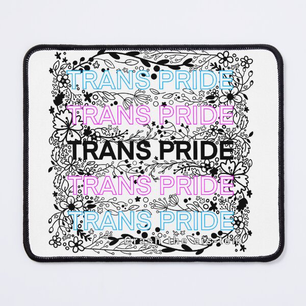 Item preview, Trans pride floral designed and sold by oxfordcoma.