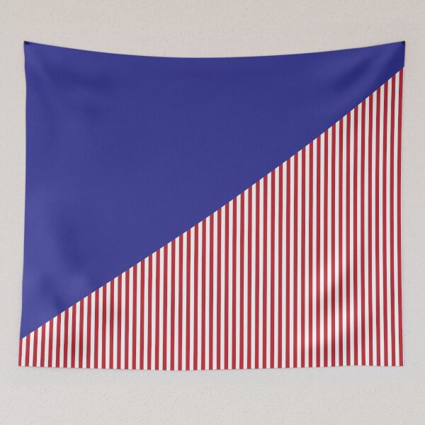 Item preview, Triangle and Stripes | Mixed Patterns | Blue and Red designed and sold by rsty11.