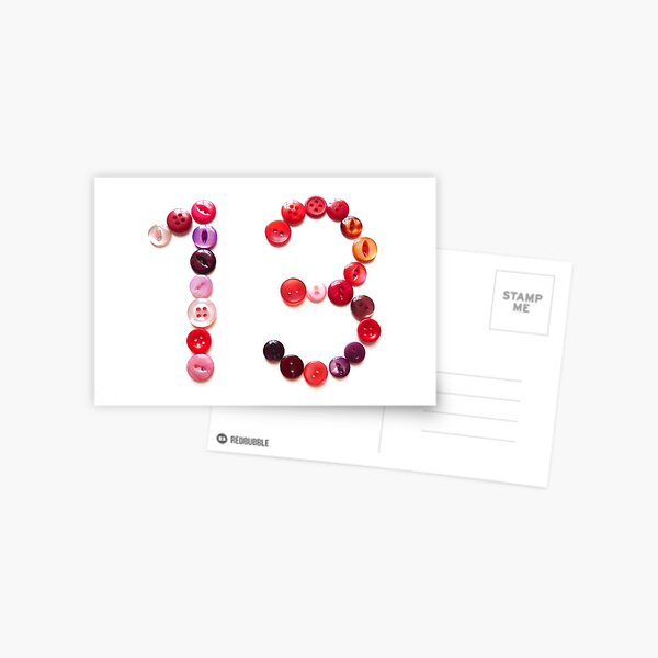 Thirteen Postcard