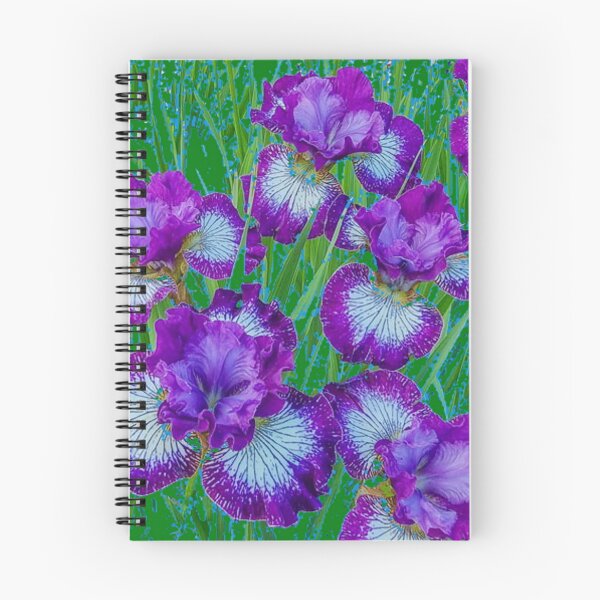 Item preview, PURPLE SIBERIAN IRIS FLOWERS ART designed and sold by sharlesart.