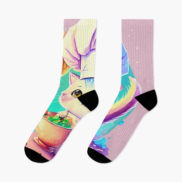 Item preview, Watercolor Cute Cat Chef Cooking - Dreamy Pastel Colors Illustration Cat Miaw designed and sold by DC Low.