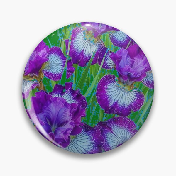 Item preview, PURPLE SIBERIAN IRIS FLOWERS ART designed and sold by sharlesart.