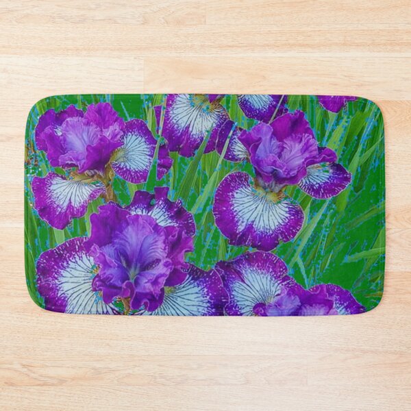 Item preview, PURPLE SIBERIAN IRIS FLOWERS ART designed and sold by sharlesart.
