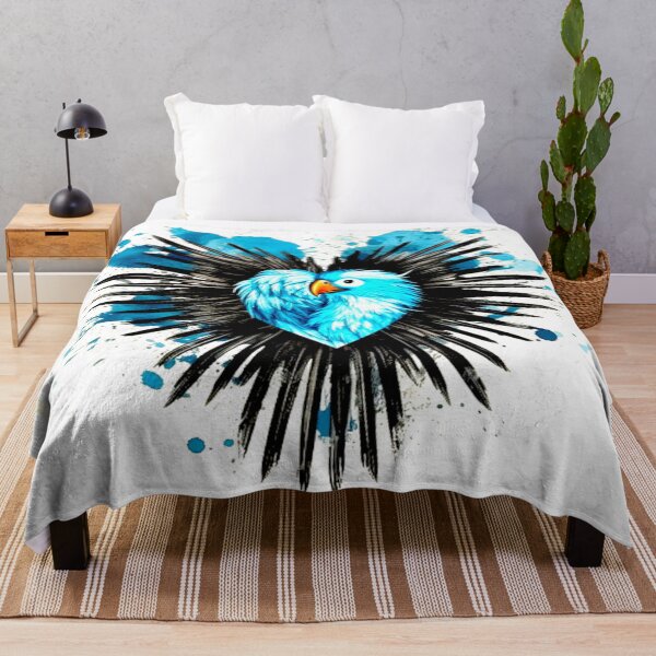 Item preview, Blue Phoenix Heart – Bold and Majestic Avian Art designed and sold by Highlandkings.
