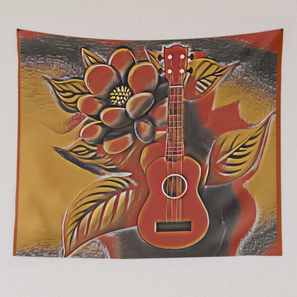 Item preview, Ukulele floral variation designed and sold by piesdesignart.