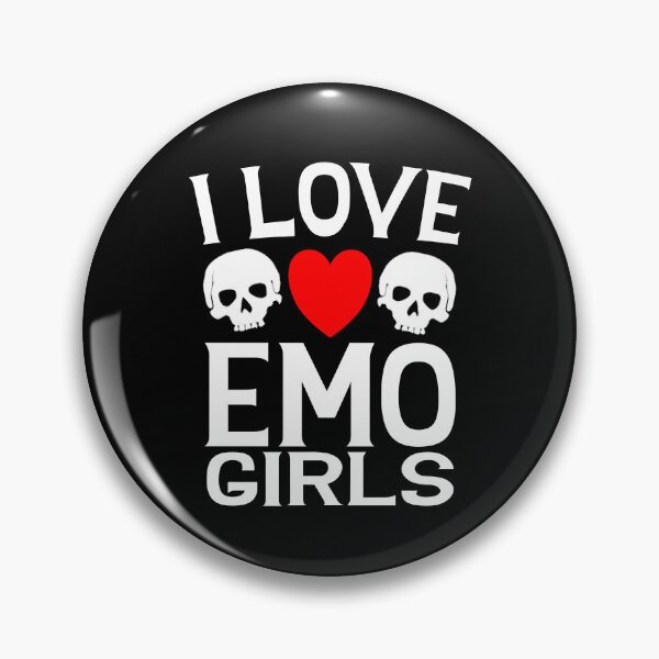 Item preview, I Love Emo Girls Cute Goth Humor Alternative Aesthetic designed and sold by SharpThreadZ.