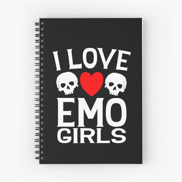 Item preview, I Love Emo Girls Cute Goth Humor Alternative Aesthetic designed and sold by SharpThreadZ.