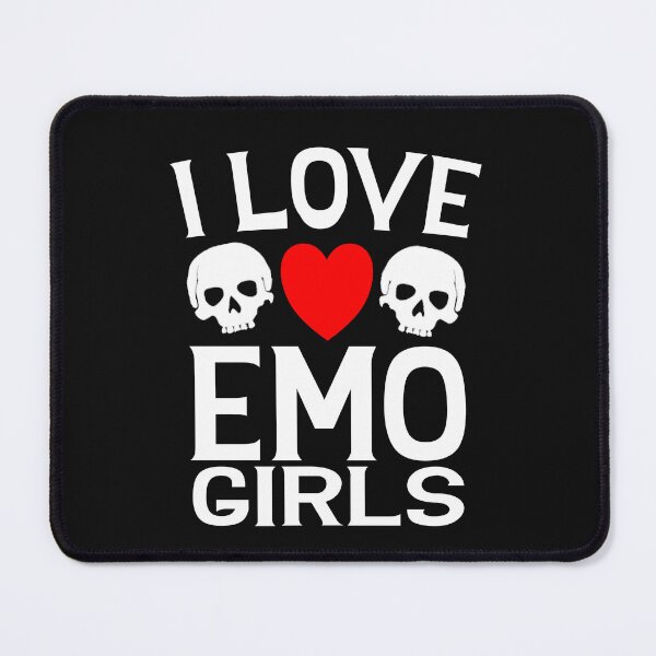 Item preview, I Love Emo Girls Cute Goth Humor Alternative Aesthetic designed and sold by SharpThreadZ.