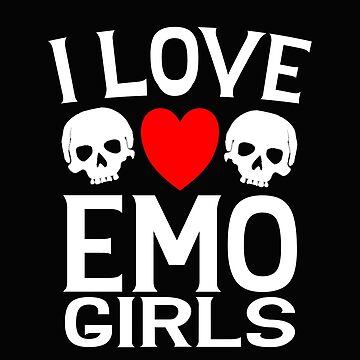  I Love Emo Girls Goth Emo T-Shirt : Clothing, Shoes & Jewelry