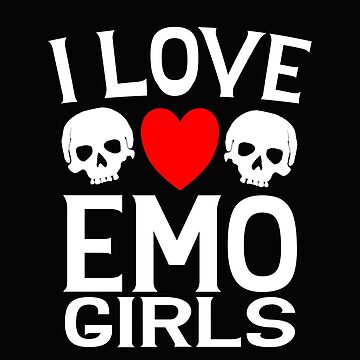 Love Emo Girls Heart Trendy Egirl Teens Goth Punk T-Shirt