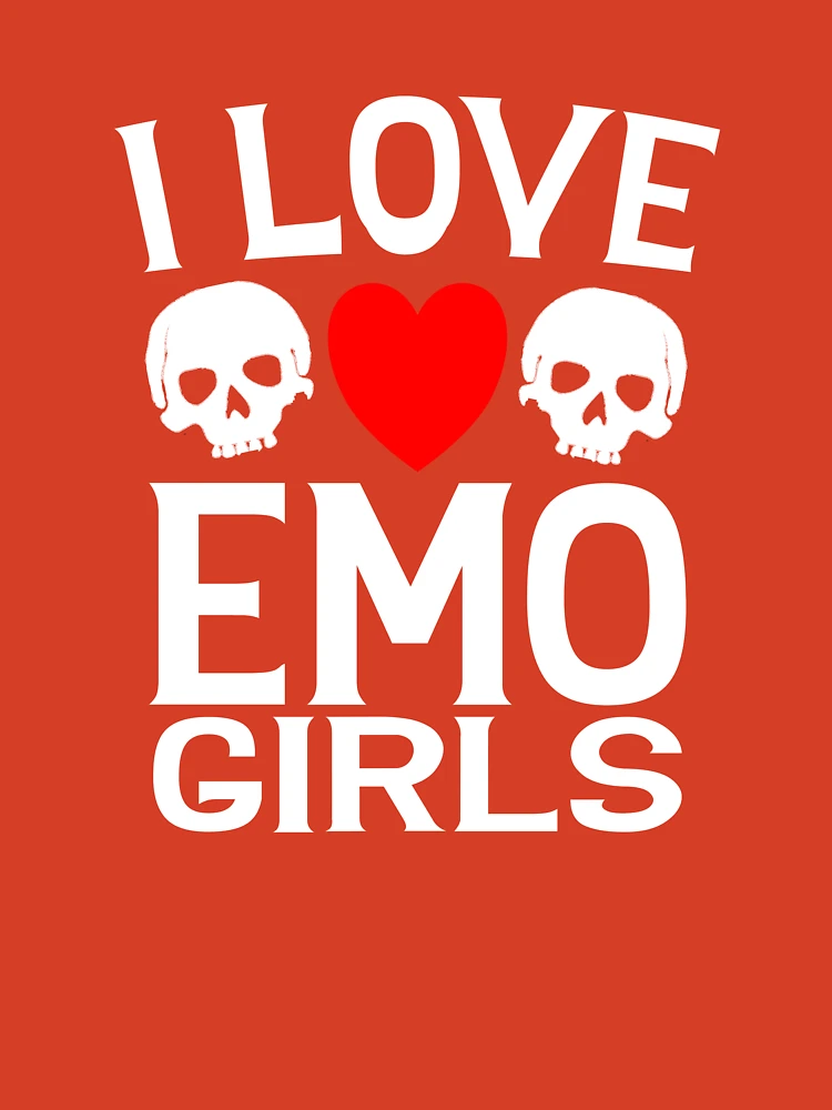 I Love Emo Girls Gifts  Art Print for Sale by suns8