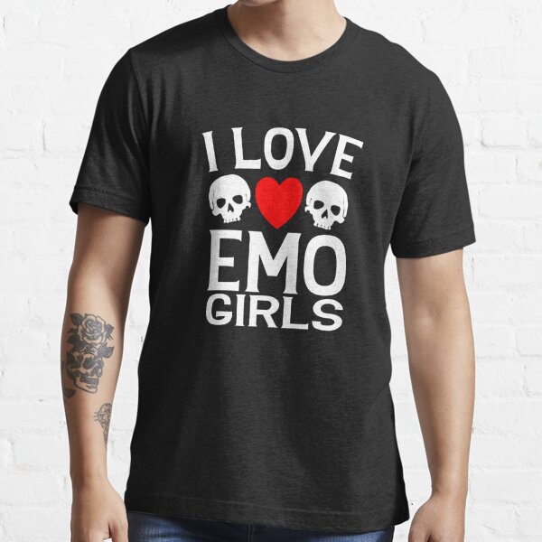  I Love Emo Girls Goth Emo T-Shirt : Clothing, Shoes & Jewelry
