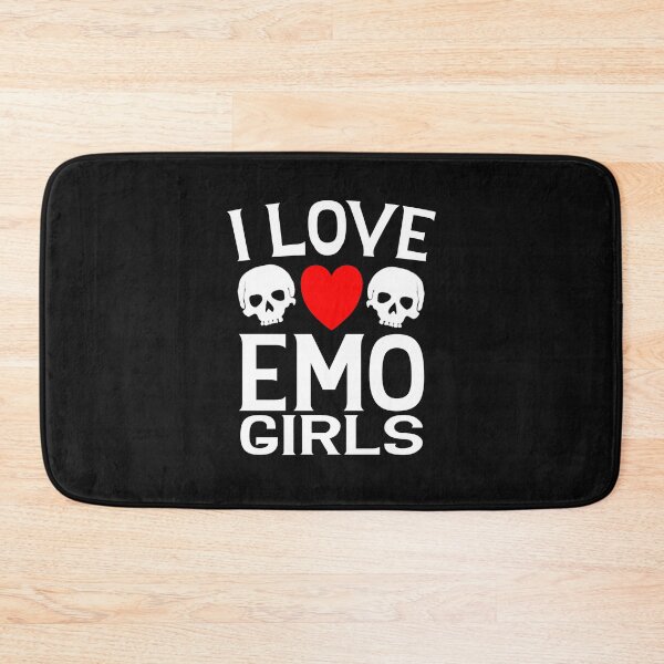 Item preview, I Love Emo Girls Cute Goth Humor Alternative Aesthetic designed and sold by SharpThreadZ.