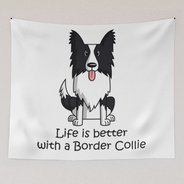 Item preview, La vida es mejor con un border collie designed and sold by TeamBride.