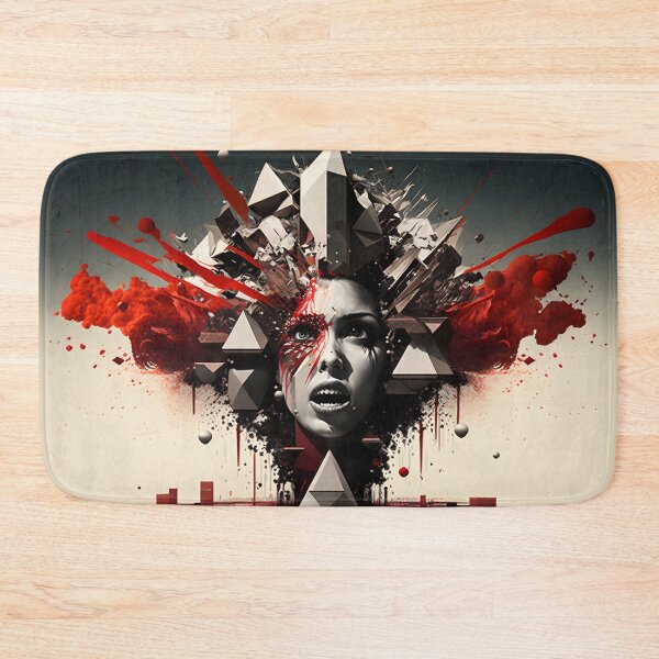 Item preview, The geometric alien face designed and sold by Cr-AI-tive.