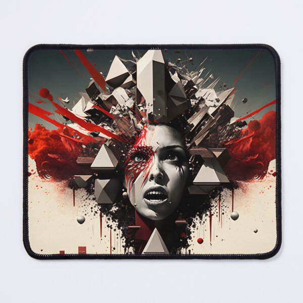Item preview, The geometric alien face designed and sold by Cr-AI-tive.