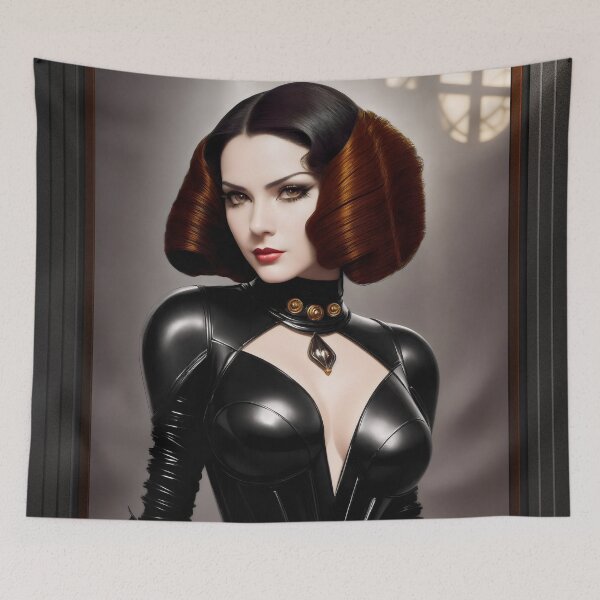 Item preview, Portrait Of Calista Amphrydiatis Alluring AI Concept Art Illustration by Xzendor7 designed and sold by Xzendor7 Digital Art Creations.