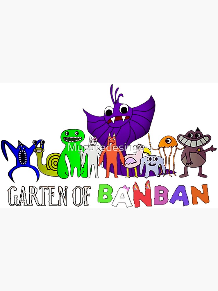 Garten of Banban Logo and Characters. Horror games 2023. Halloween