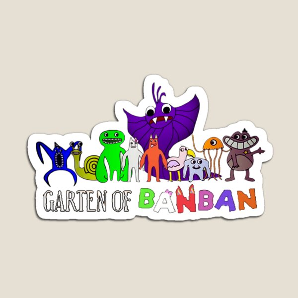 Nab Nab. Garten of Banban Logo and Characters. Horror games 2023. Magnet  for Sale by DepriestJaidah