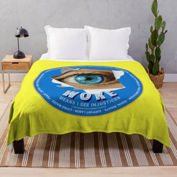 Item preview, PMD00893 Progressive Movement Designs Woke Eye design shows you are woke and support progressive policy goals for progressive Democrats Independents and Bernie Sanders supporters designed and sold by ProgressiveLeft.