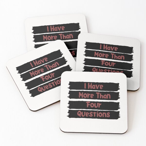 Item preview, I Have More Than Four Questions designed and sold by Aleena  the princess.