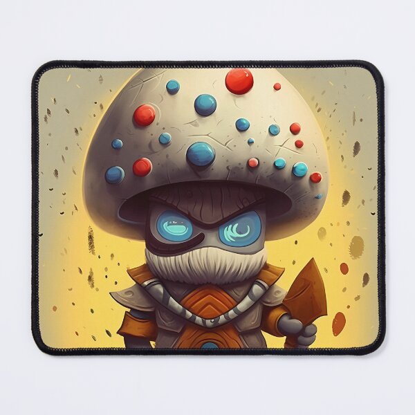 Item preview, Magic Mushroom Warrior Digital Art | Guardian of the Spore Kingdom | Mushroom Warrior designed and sold by mindexploration.
