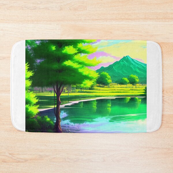 Item preview,  Fantasy landscape image anime style green tone designed and sold by tonyram4219.