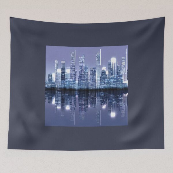 Item preview, Future Cityscape No. 1 designed and sold by kissuquick.