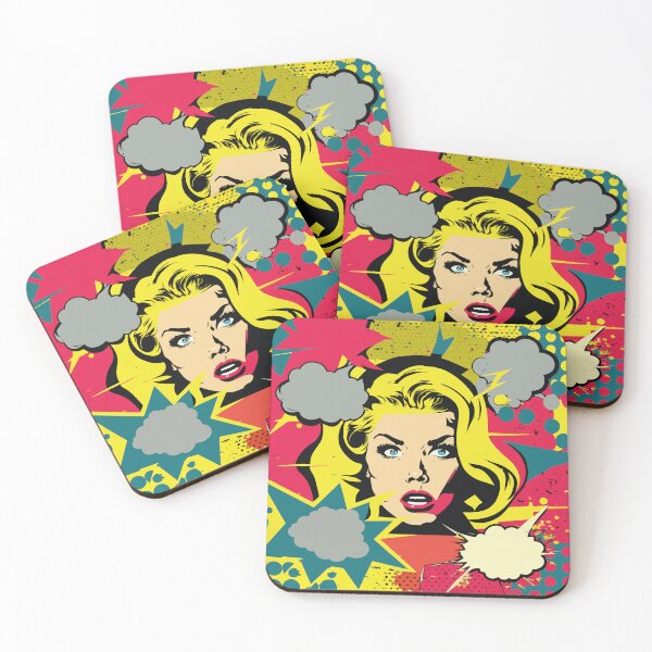 Item preview, Comic style woman face designed and sold by juancbp60.