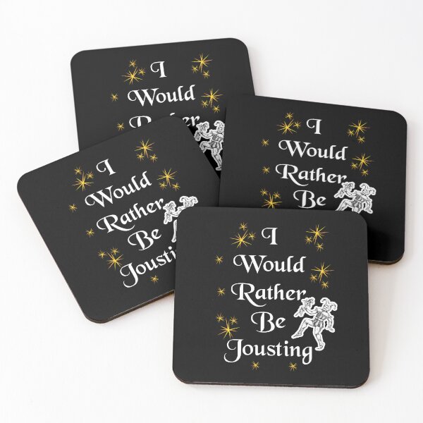 Item preview, 'I Would Rather Be Jousting' Jester Funny Quote - Medieval Designs Collection designed and sold by Ridiculam Toga.