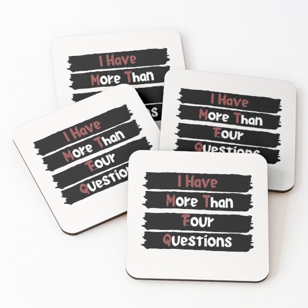 Item preview, I Have More Than Four Questions designed and sold by Aleena  the princess.