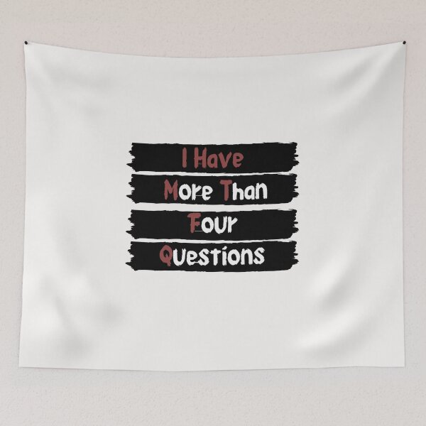 Item preview, I Have More Than Four Questions designed and sold by Aleena  the princess.