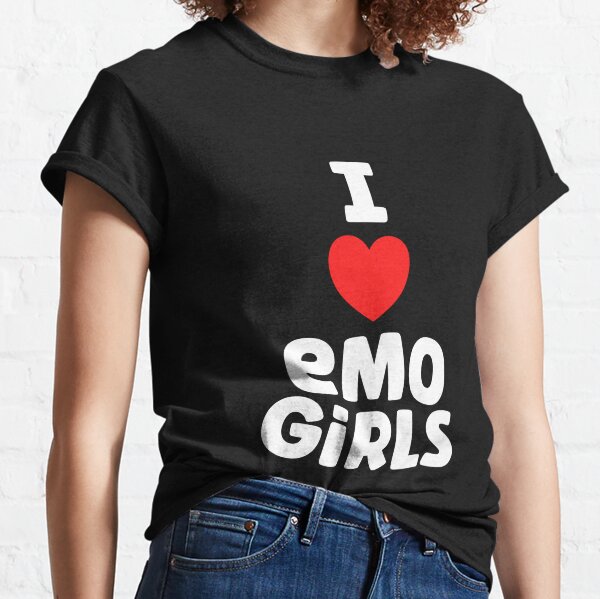 I Love Emo Girls Cute Goth Humor Alternative Aesthetic Essential T-Shirt  for Sale by SharpThreadZ