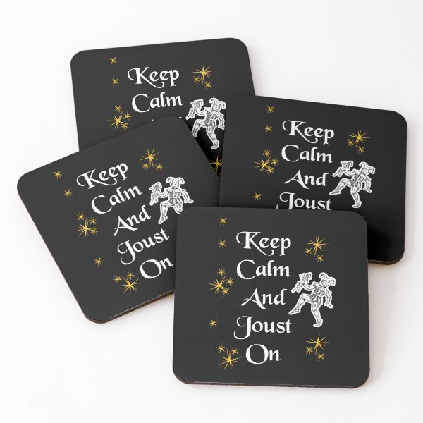 Item preview, 'Keep Calm and Joust On' Jester Funny Quote - Medieval Designs Collection designed and sold by Ridiculam Toga.