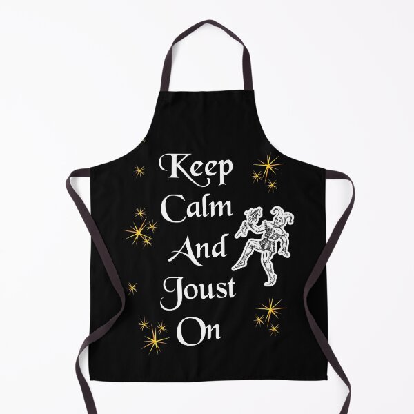 Item preview, 'Keep Calm and Joust On' Jester Funny Quote - Medieval Designs Collection designed and sold by Ridiculam Toga.
