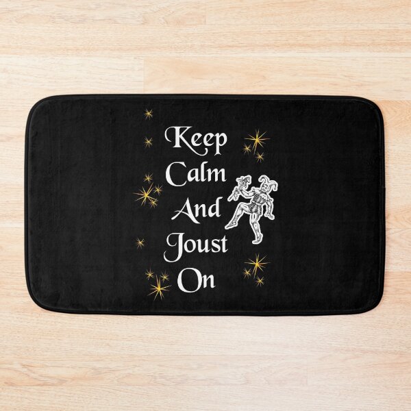 Item preview, 'Keep Calm and Joust On' Jester Funny Quote - Medieval Designs Collection designed and sold by Ridiculam Toga.
