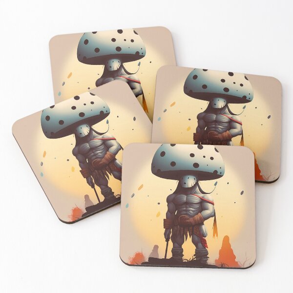 Item preview, Psychedelic Mushroom Warrior | Polka Dot Protector | Mystical Mushroom Knight designed and sold by mindexploration.
