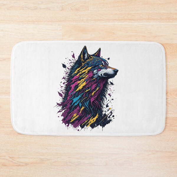 Item preview, Colorful Wolf - AI Generated designed and sold by Manos Ch.