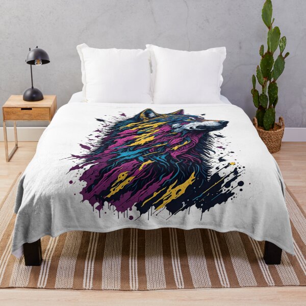 Item preview, Colorful Wolf - AI Generated designed and sold by Manos Ch.